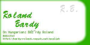 roland bardy business card